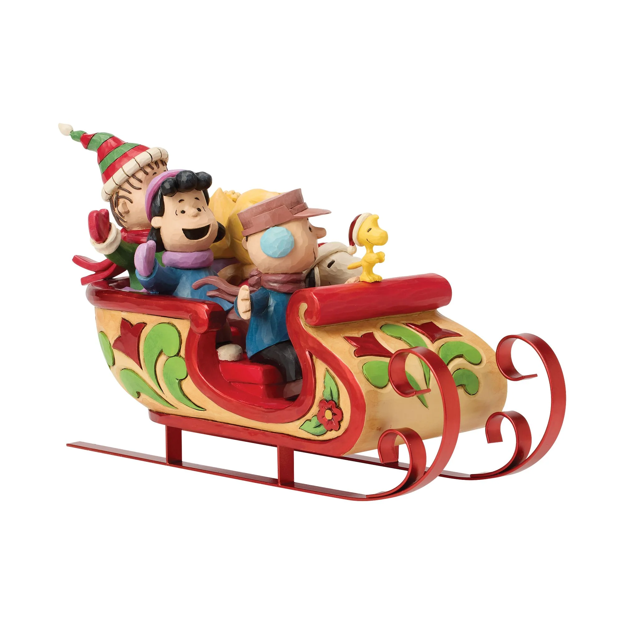 A Sleigh Ride to Remember (Snoopy and Friends in Sleigh Figurine) - Image 3