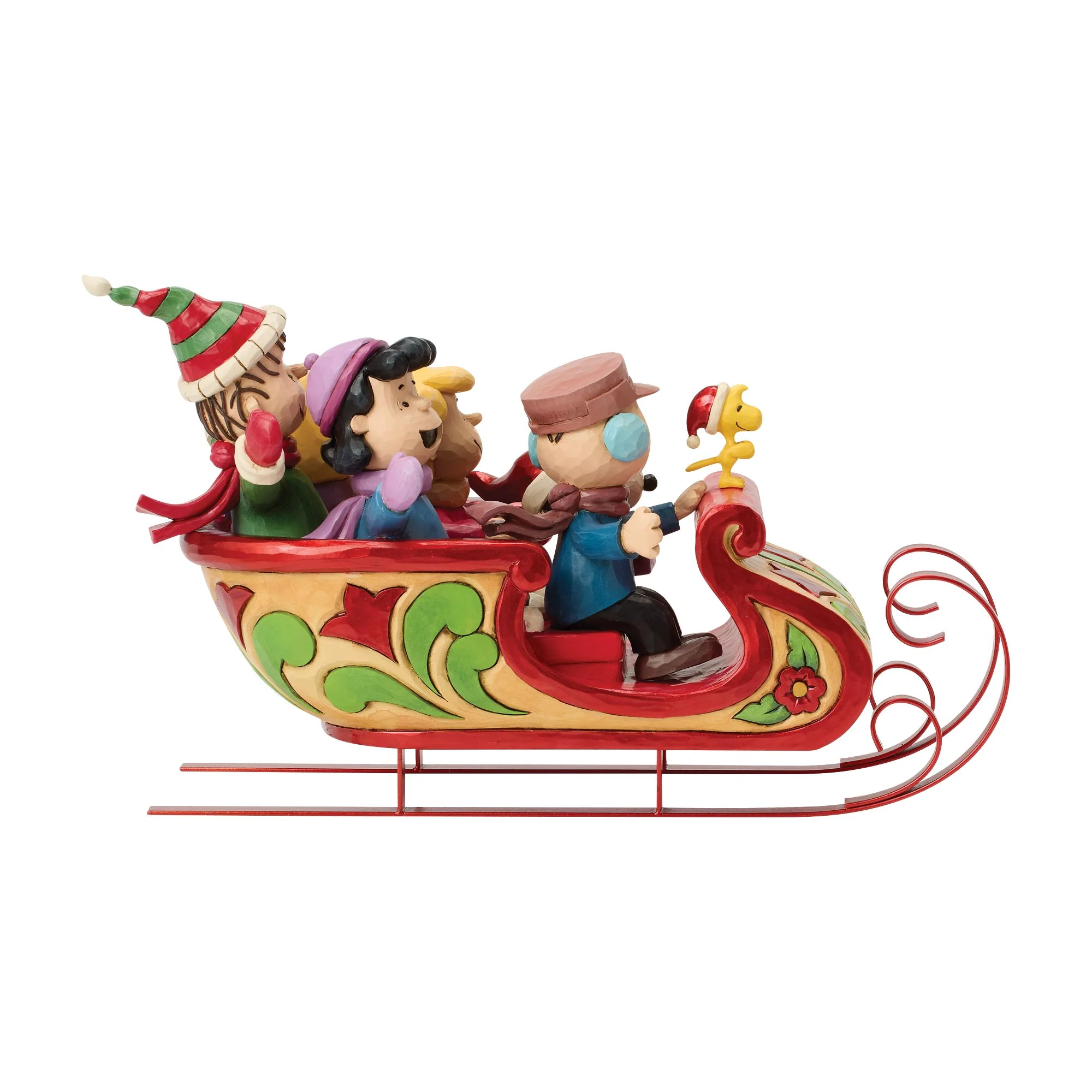 A Sleigh Ride to Remember (Snoopy and Friends in Sleigh Figurine) - Image 5