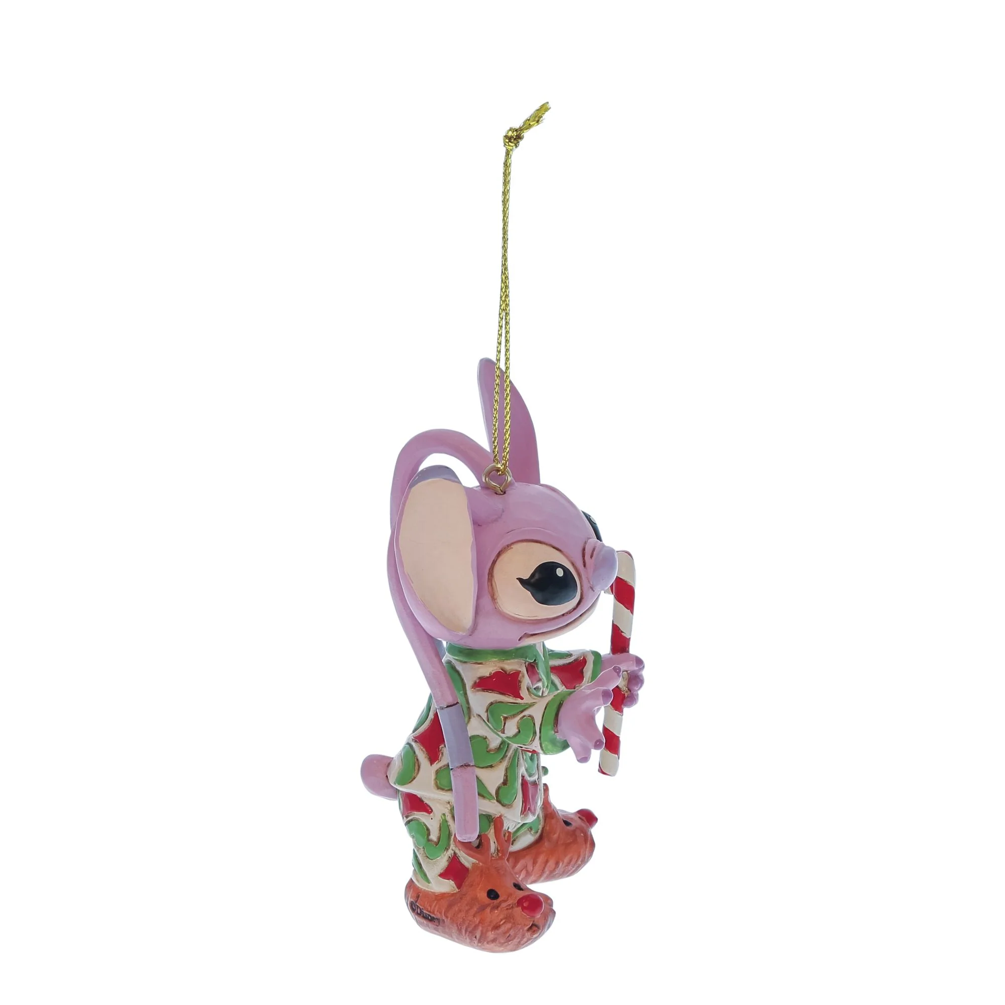 Angel in Christmas PJs Hanging Ornament - Image 3