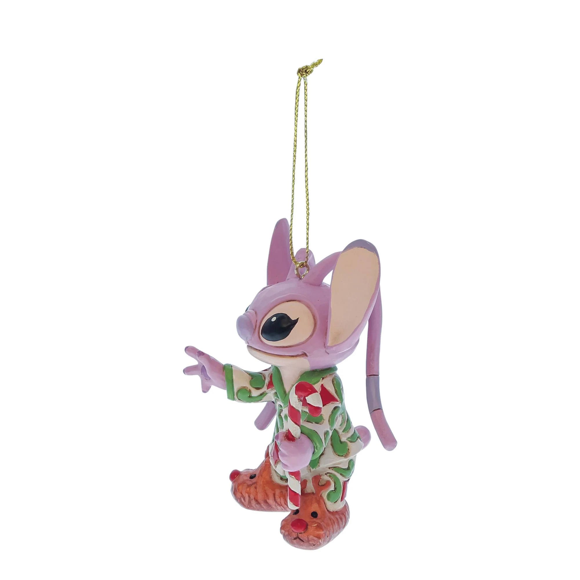 Angel in Christmas PJs Hanging Ornament - Image 4