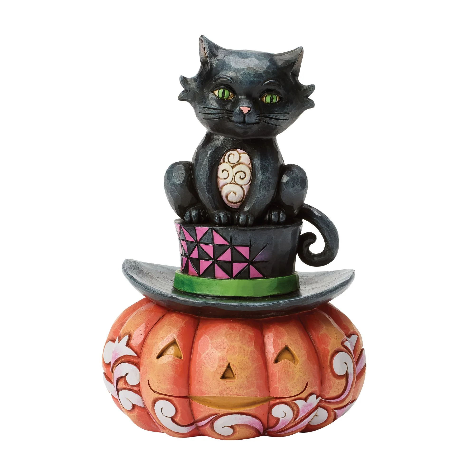 Black Cat sitting on a Top Hat
