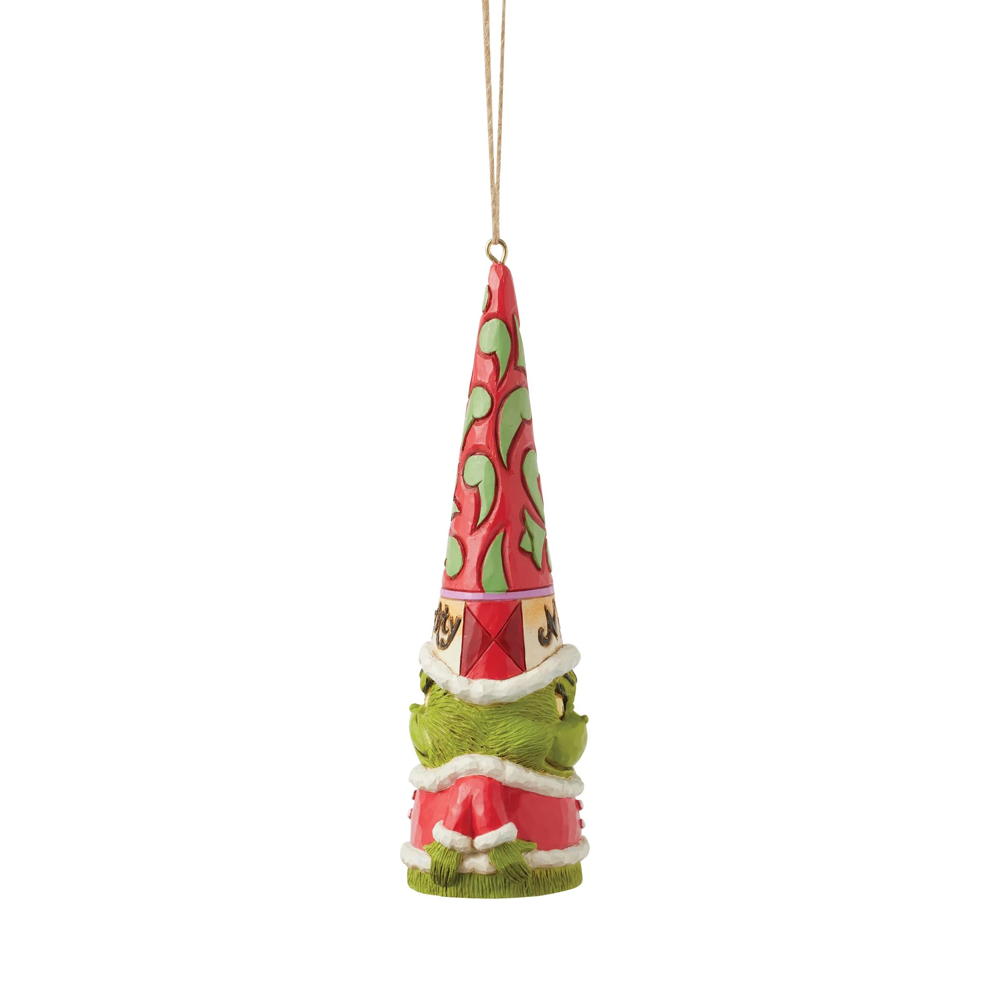 Grinch Naught Nice Gnome Hanging Ornament - The Grinch by Jim Shore - Image 4