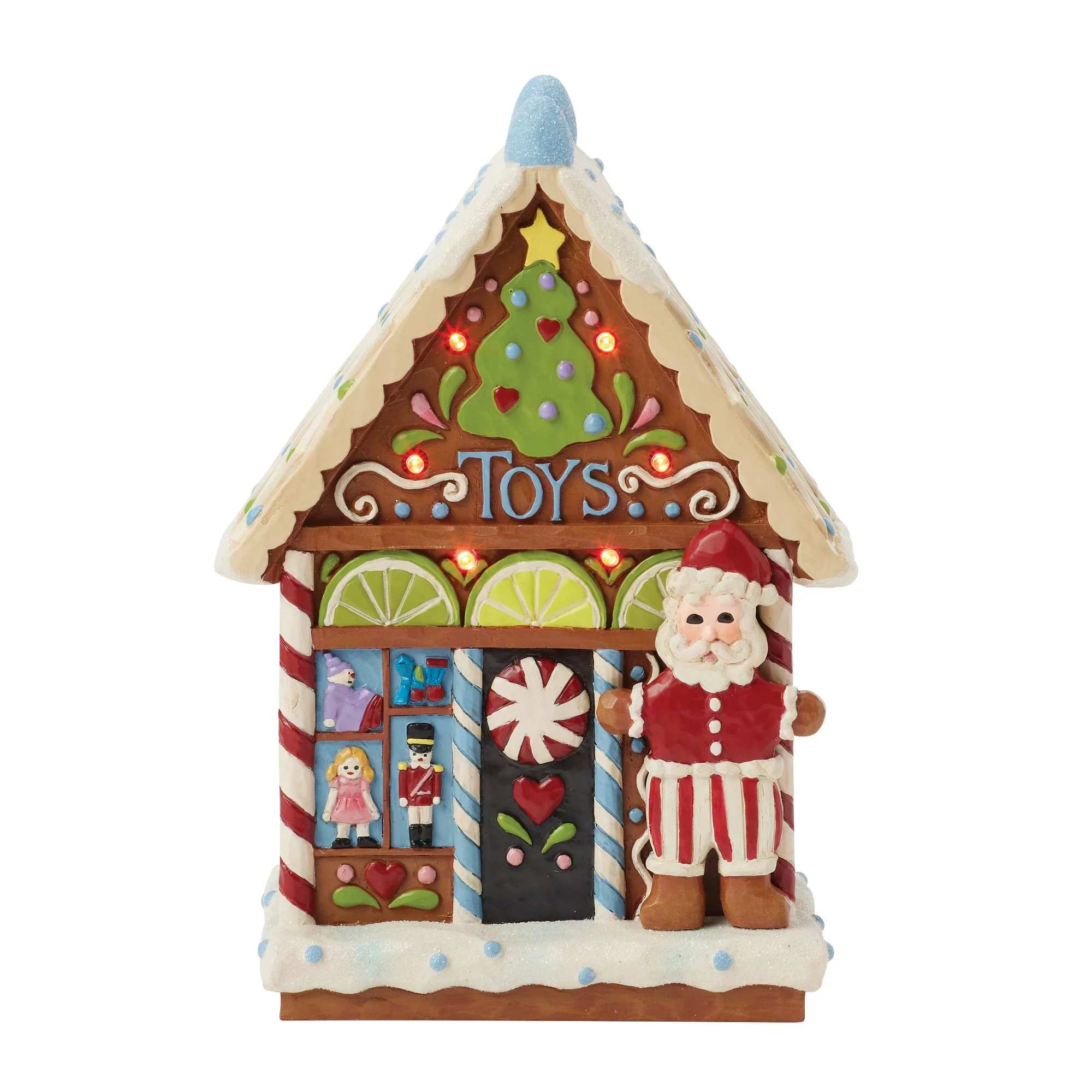 LED Gingerbread Toy Shop