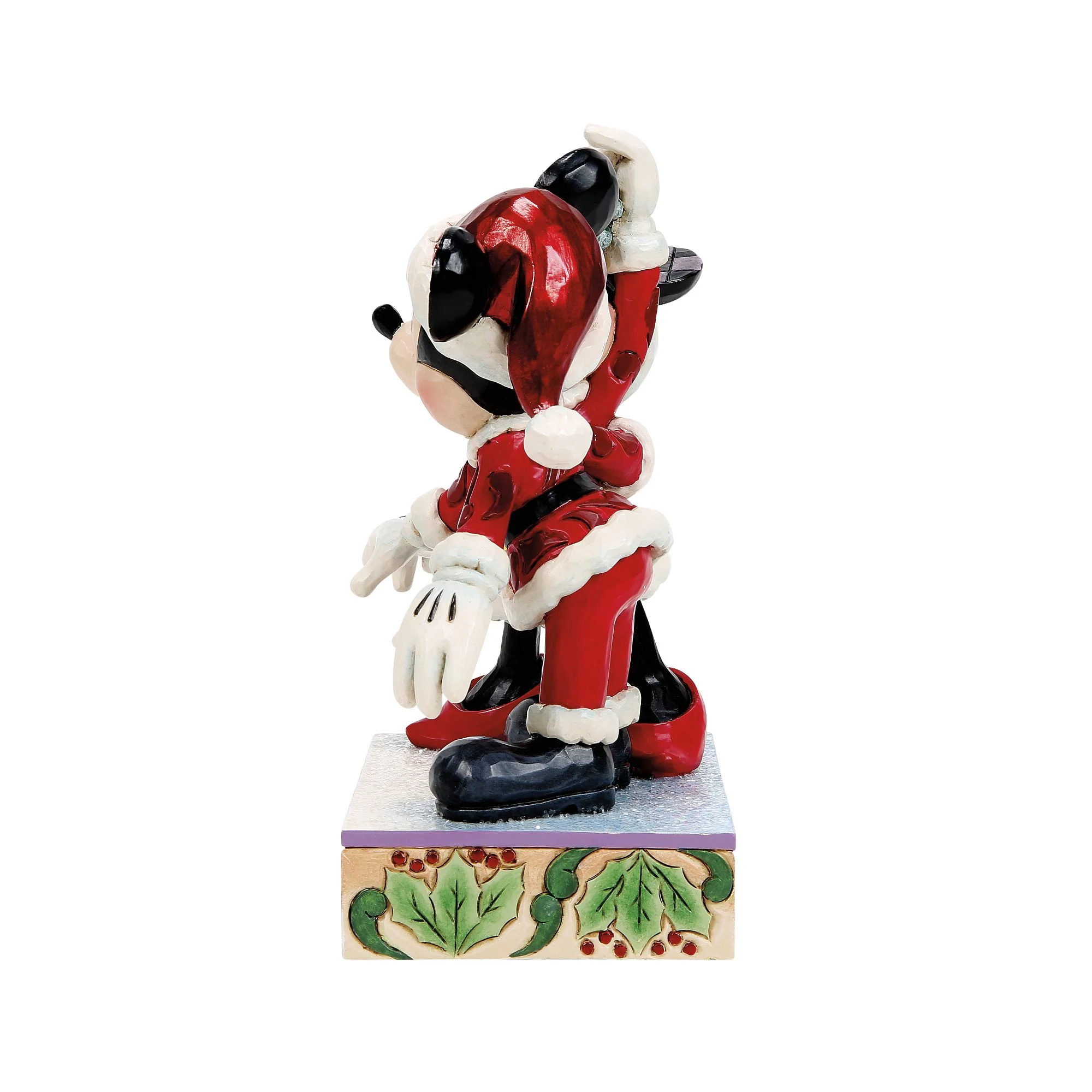 Mistletoe Moments (Mickey and Minnie Mistletoe Figurine) - Image 2