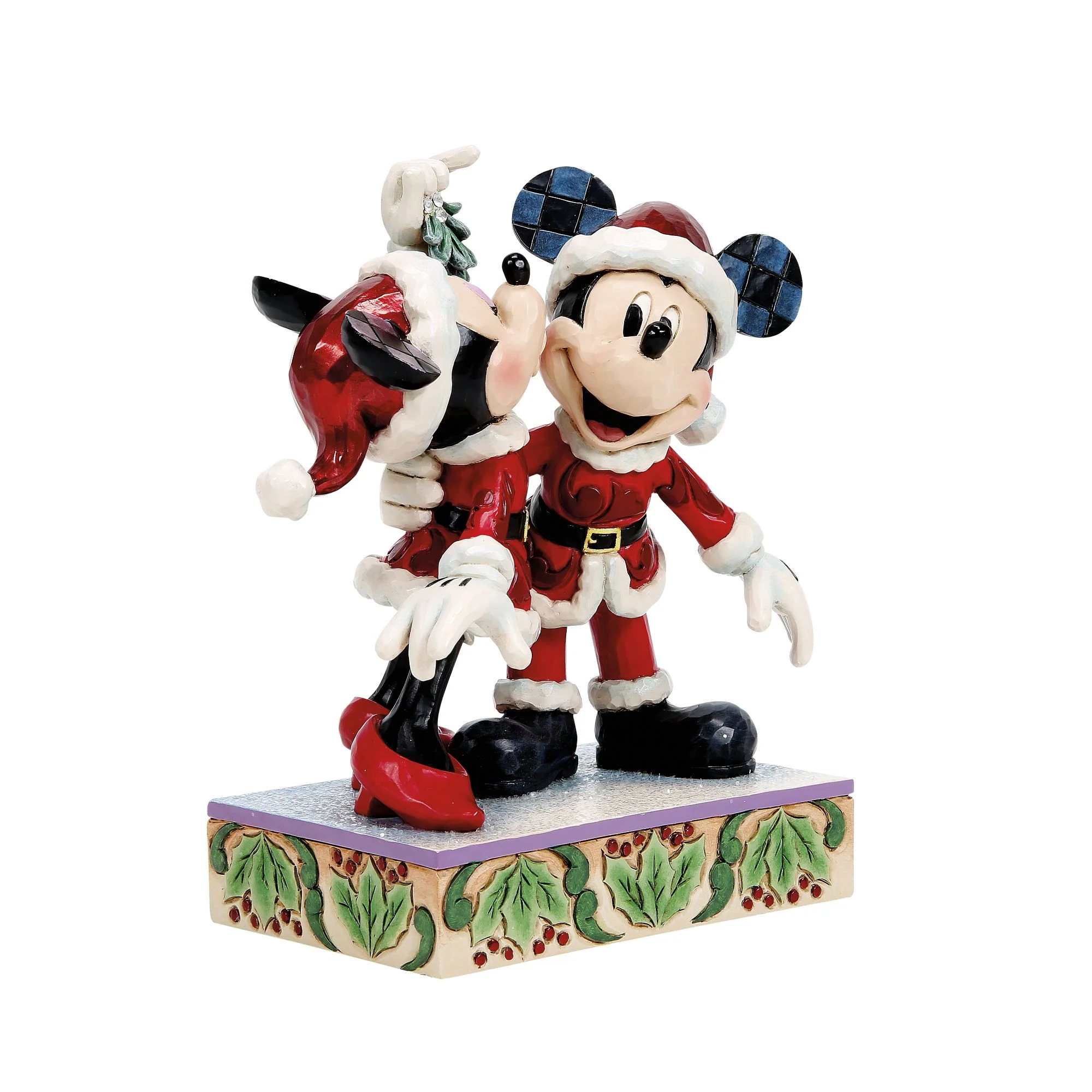 Mistletoe Moments (Mickey and Minnie Mistletoe Figurine) - Image 6