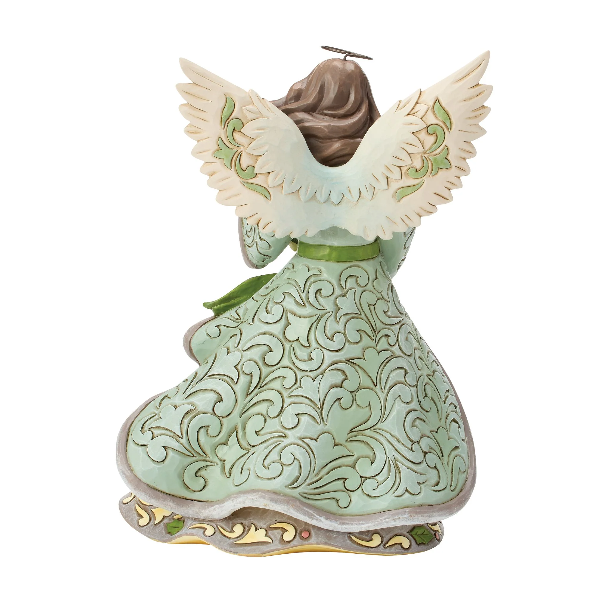 Opal & Moss Angel with Poinsettia Garland - Image 3