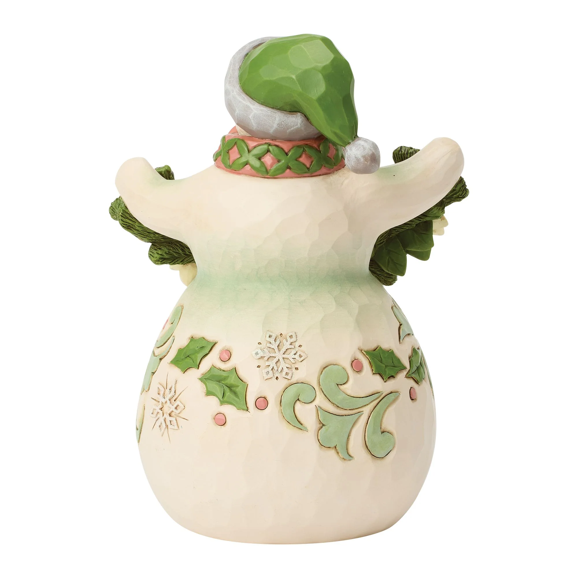 Opal & Moss Snowman with Poinsettia Garland - Image 3
