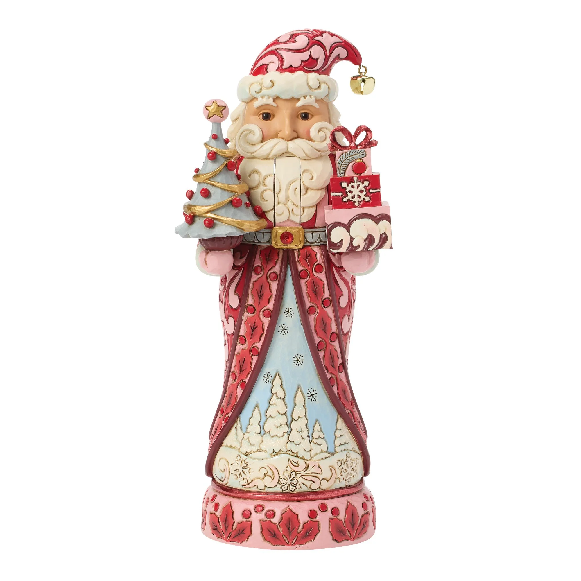 Red & Pink Nutcracker with Tree