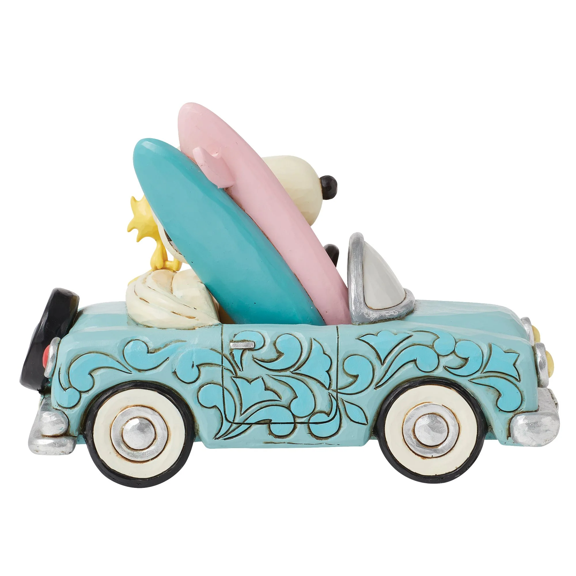 Sunny Drives and Surfing Waves (Snoopy Surfboard Car Figurine) - Peanuts by JimShore - Image 5