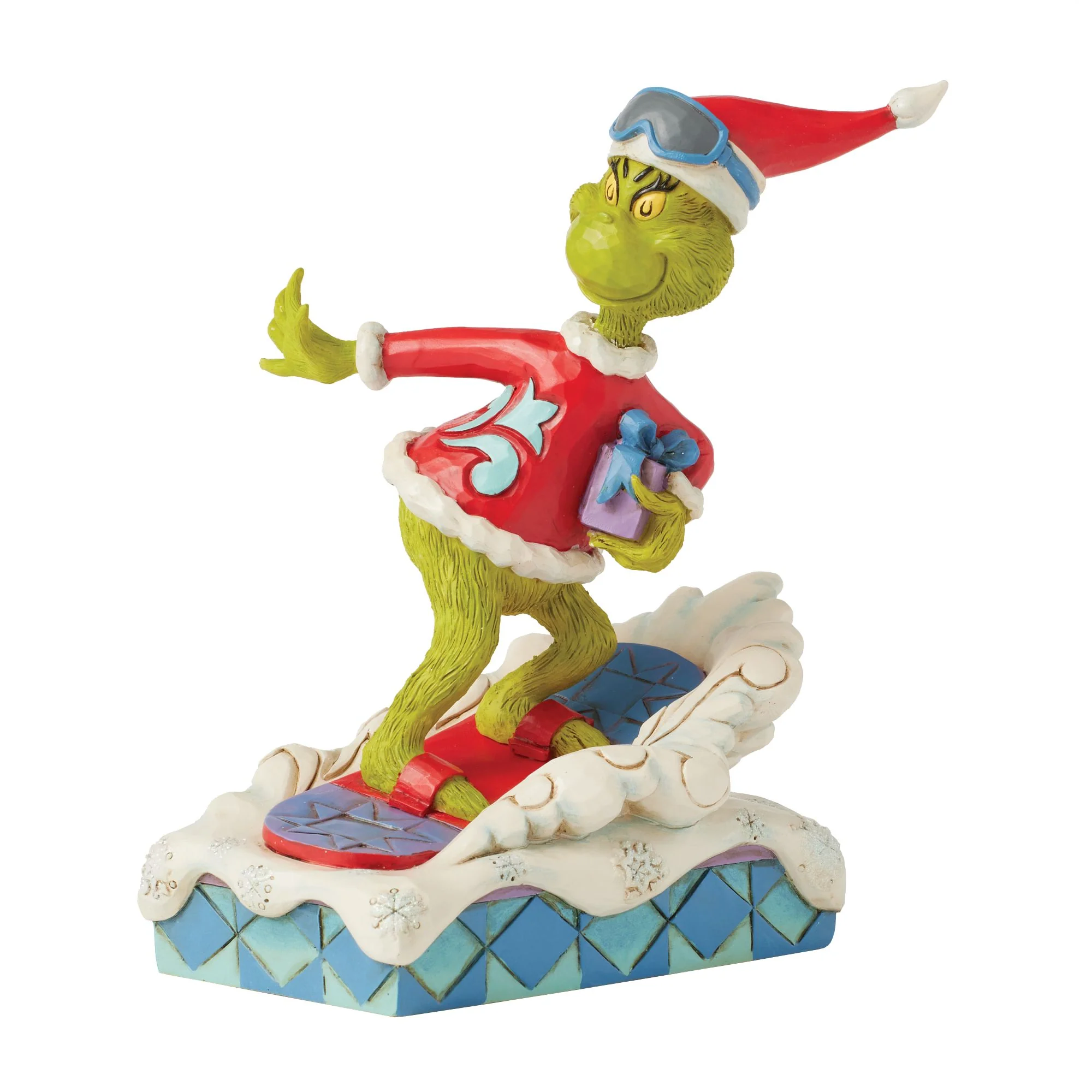 The Grinch Snowboarding Figurine - Image 3