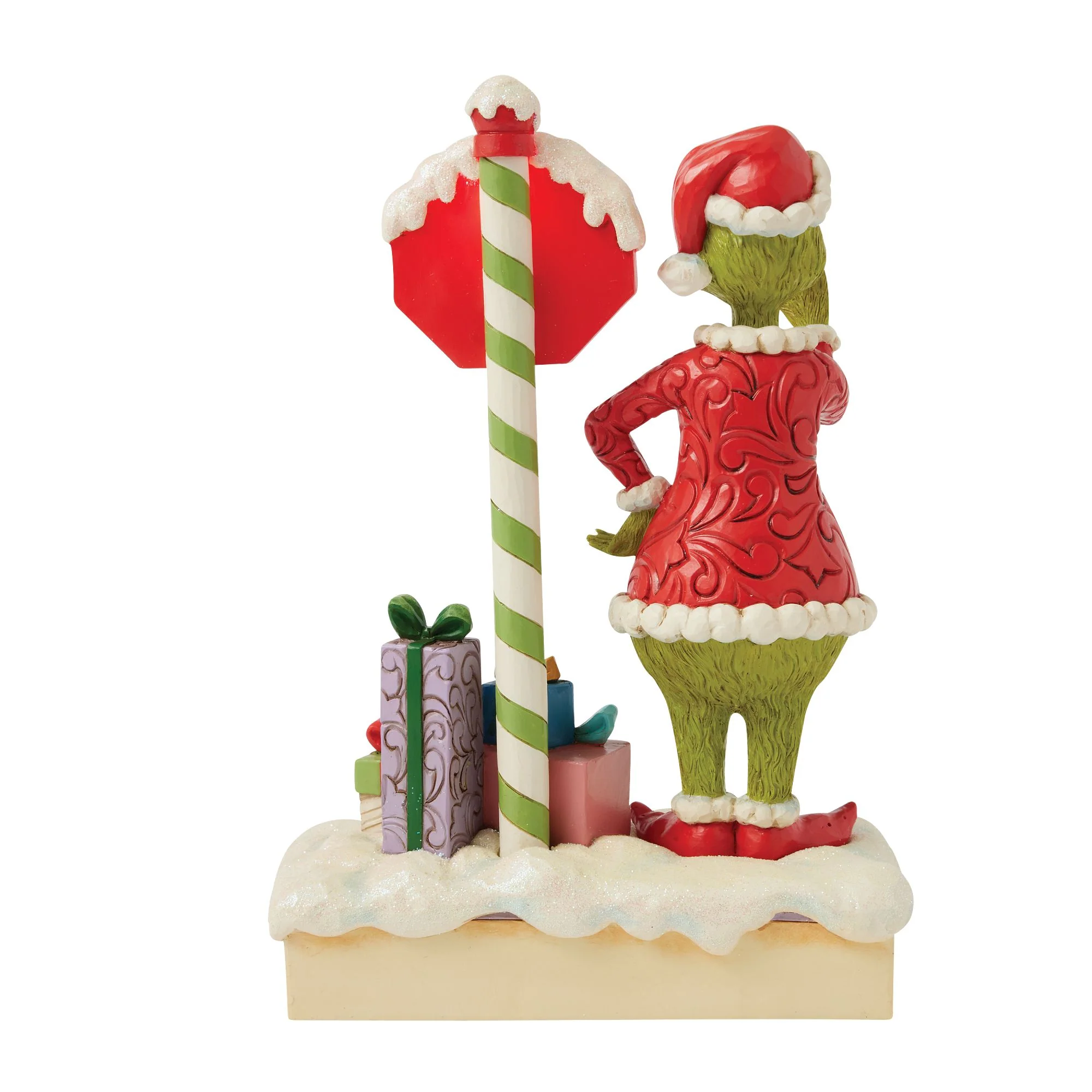The Grinch with Flashing Stop Sign Figurine - Image 6